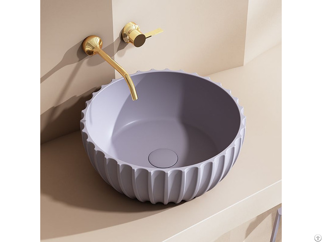 China Luxury Fluted Counter Top Basin Exporter Monblari