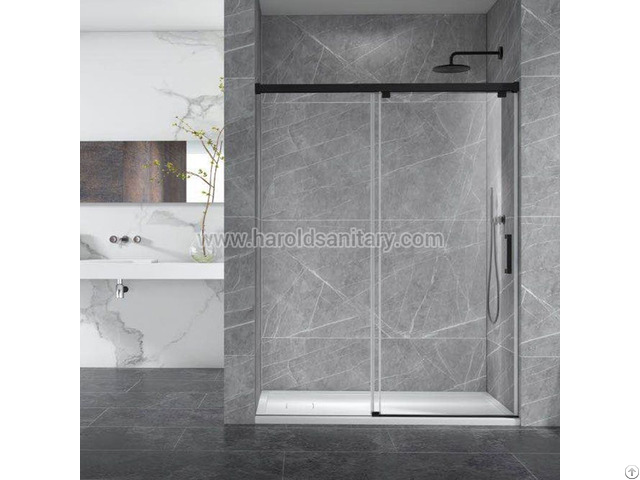 Aluminum Soft Closing Sliding Glass Shower Enclosure