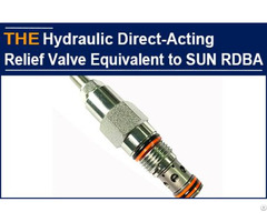 Hydraulic Direct Acting Relief Valve Benchmarking Sun Rdba