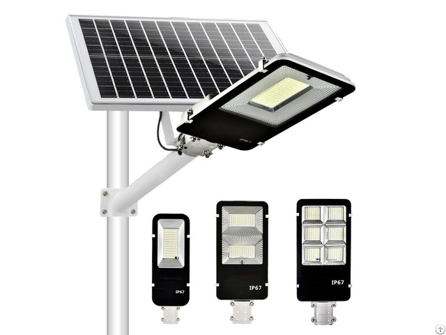 Economical Solar Led Street Light Ip67 Waterproof With Big Battery Capacity