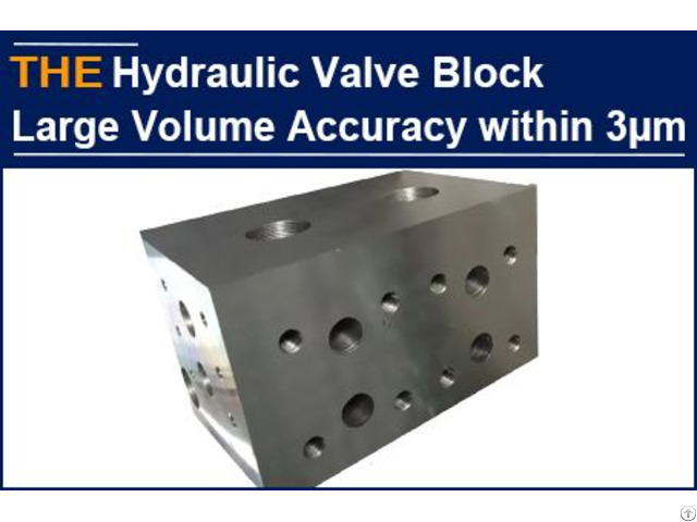 Hydraulic Valve Block Large Volume Accuracy Within 3μm