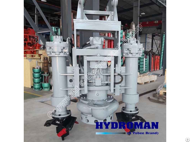 Hydroman® Hydraulic Driven Submersible Sand Dredging Slurry Pump With Side Excavators