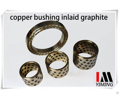 Self Lubricating Bearings Copper Bushing Inlaid With Graphite Oilless Parts