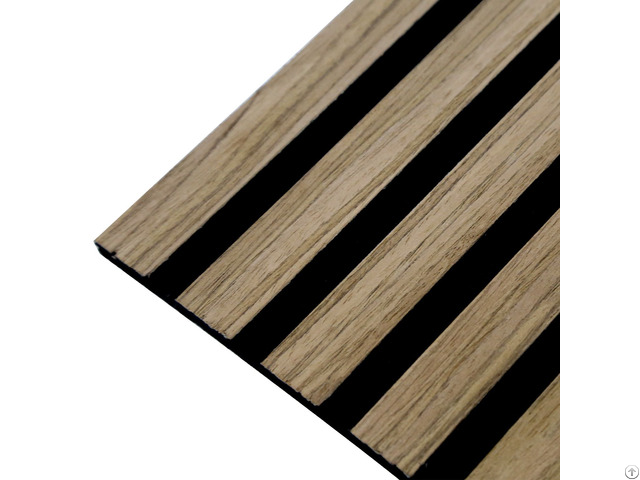 Grooved Wood Slat Wall Panel