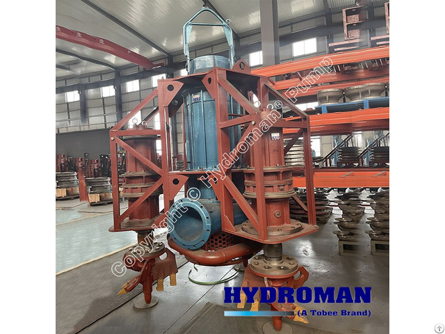 Hydroman® Offloading Submersible Dredge Pump For Barge Transfer With Side Agitators