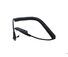 Fireproof Dual Muff Headset Coiled Cord For Handheld Two Way Radios