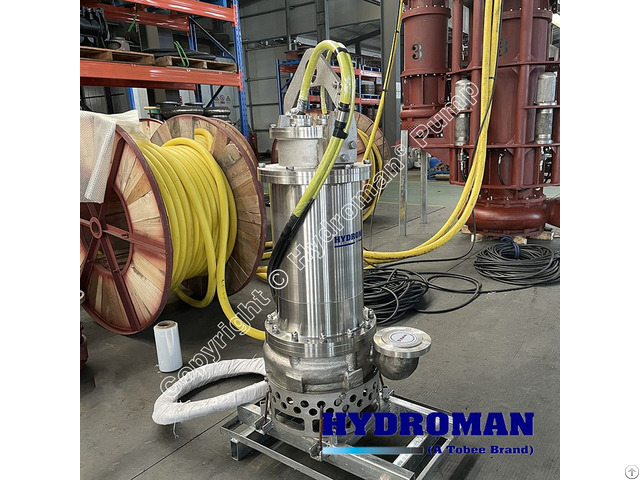 Hydroman® Submersible Acid Mine Stainless Steel Slurry Pump For Corrosive Waste Water