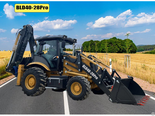 Bellad Bld40 28 Construction Equipment Multi Purpose Whole Frame 4wd Cheap Backhoe Loader