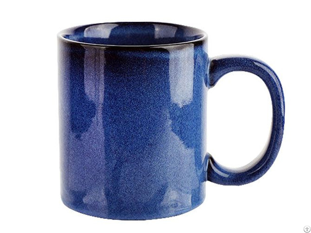 Brand Blue 11oz Straight Reaction Glaze Coffee Mugs