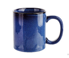 Brand Blue 11oz Straight Reaction Glaze Coffee Mugs