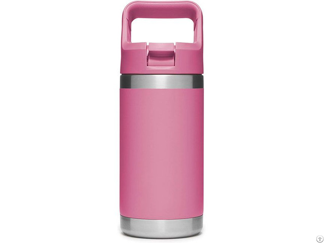 Customized Pink Double Stainless Steel Kids Water Bottle With Straw Manufacturer