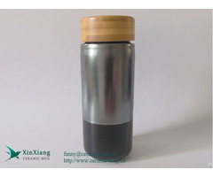 Custom Double Wall Travel Ceramic Coffee Mug With Lid Manufacturer