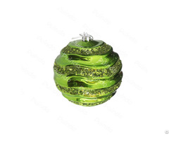 Puindo Customized Brilliant Green Christmas Ornament Ball A11