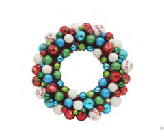 Puindo High Quality Customized Xmas Ball Wreath