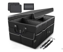 Preminium Trunk Organizer With Cover And Fixing Straps