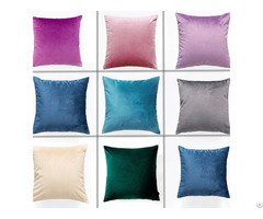 Crushed Velvet Cushion Covers Luxury Plain