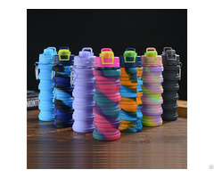 Collapsible Water Bottles Silicone Travel Bottle 16 Oz Reusable Leak 500ml