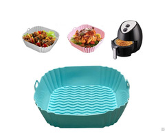Air Fryer Pot Basket Silicone Liners Non Stick Safe Oven Baking Tray Accessories