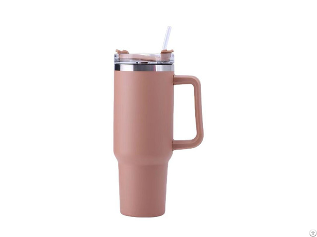 Stainless Steel Vacuum Insulated Tumbler With Lid And Straw