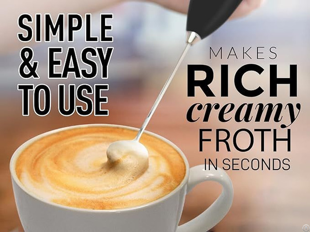 Milk Frother Handheld Foam Maker For Lattes