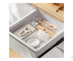 Clear Plastic Drawer Organizers Set 7 Different Sizes
