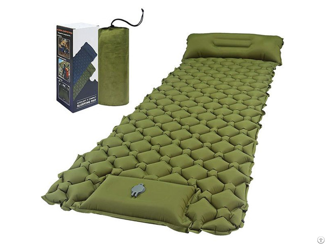 Discount Promotion Outdoor Camping Sleeping Pad With Built In Pump