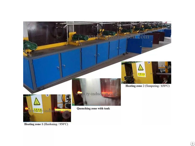 Rod Bar Induction Hardening And Tempering Machine