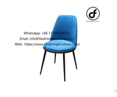 Simple Round Cushion Velvet Dining Chair