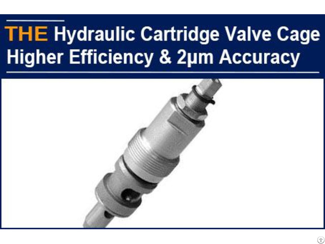 Hydraulic Cartridge Valve Cage Higher Production Efficiency And 2μm Accuracy