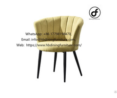 Fabric Round High Back Dining Chair
