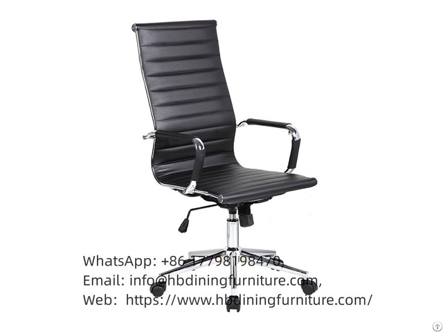 Office Chair Leather High Armrests Swivel Lift Dc B10