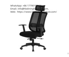 Black Mesh Office Chair With Tilt System Dc B18