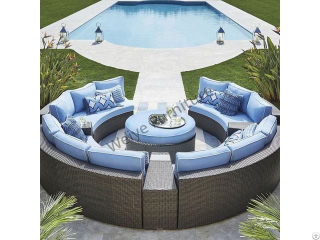 Outdoor Patio Wicker Rattan Sectional Sofa