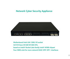 Network Cyber Security Appliance Based Socket Lga 1200 H5 I9 Xeon W1200 W1300 Cpu 4nmc Slots