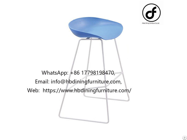 Plastic Metal Leg Bar Stool