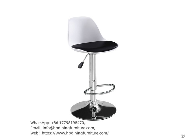 Leather Chair High Metal Base Swivel Bar Db P09s