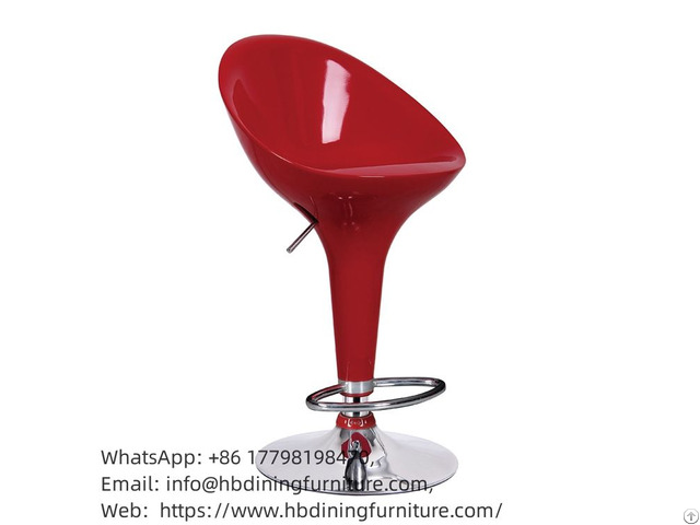 Adjustable Plastic Bar Chair With Slip Ons Db P11s