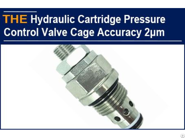 Hydraulic Cartridge Pressure Control Valve Cage Accuracy 2μm