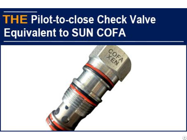 Pilot To Close Check Valve Sun Cofa