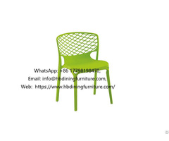 One Piece Green Plastic Chair