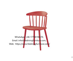 Curved Backrest One Piece Plastic Chair