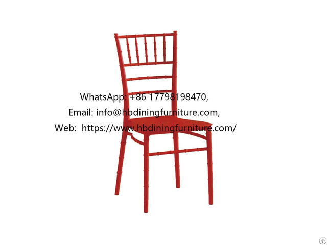 Red Plastic Tiffany Chair