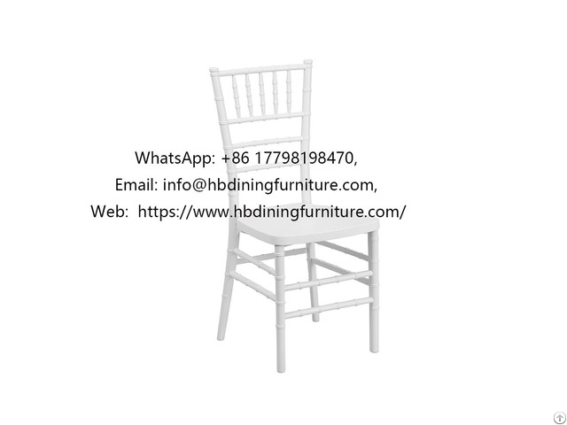 White Plastic Tiffany Chair