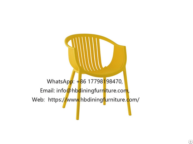 Curved Seat Plastic Chair