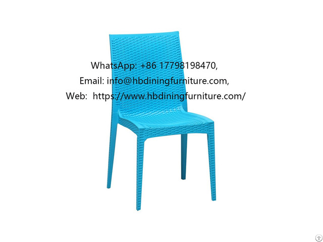 Ergonomic Blue Plastic Chair