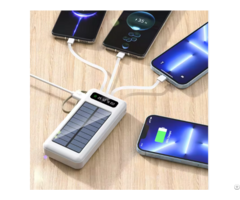 Portable Charger Solar Powerbank Mobile Power Supply 10000mah