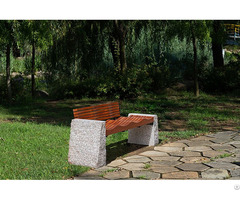 A Stone Bench With Backrest