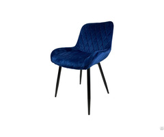 Velvet Dining Chair Wooden Legs Fabric Upholstered Dc R32