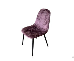 Velvet Dining Chair Black Metal Legs Dc R05a