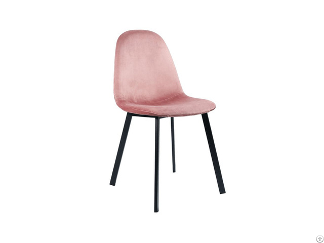 Upholstered Velvet Backrest Dining Chair Dc R05j